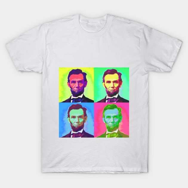 Pop Art - Abraham Lincoln T-Shirt by Naves